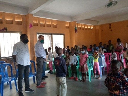 Visite d'un centre d'accueil.
