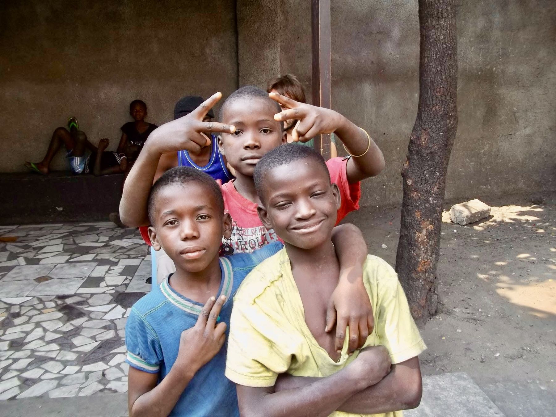 Des enfants accompagnés par le projet.